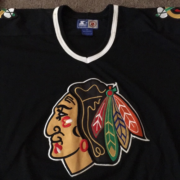 Vintage Chicago Black Hawks Starter Jersey - Picture 2 of 7